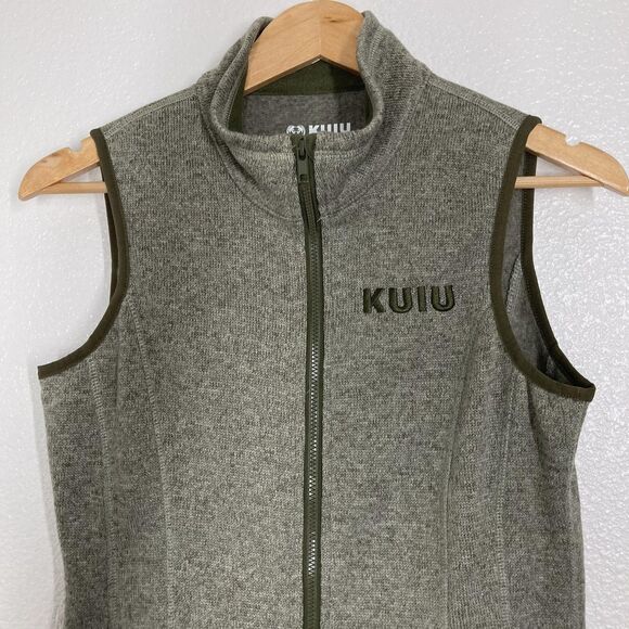 Kuiu Base Camp Vest Mens Small Gray High Loft Sweater Fleece Full Zip Jacket - Picture 4 of 15